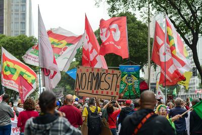 Grito dos Exclu?dos no Rio de Janeiro-stock-foto