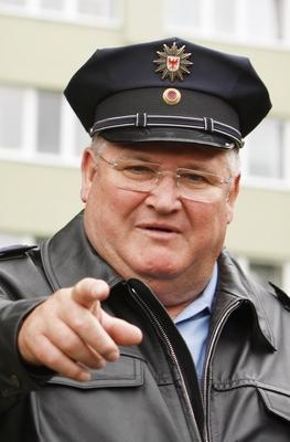 77/ TV: Horst Krause, am Potsdamer Set Polizeiruf 110 - Falscher Vater , ARD, RBB, Fototermin, Potsdam Deutschland, Germ-stock-foto