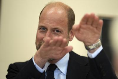 Prince William & Kate Middleton in Sunningdale-stock-foto