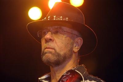 Manfred Mann (RSA/Manfred Mann s Earth Band) am Rande der NOKIA NIGHT OF PROMS in der Messehalle Erfurt-stock-foto