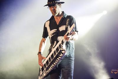 Kiel, Germany, June 18, 2017: Manfred Mann s Earth Band live on the Kiel Week 2017 Kiel, Germany, June 18, 2017: Manfred-stock-foto