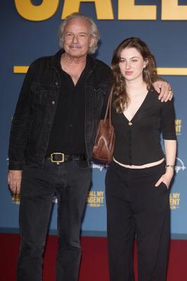 Leander Hau?mann mit Tochter Kunigunde Hau?mann-stock-foto