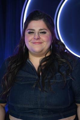 Comedienne Rebecca Pap-stock-foto