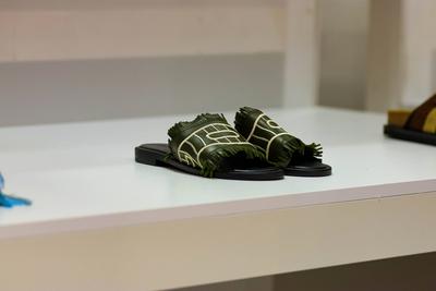 Micam 2025 new stylists' stands-stock-foto