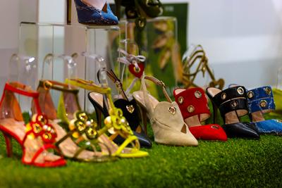 Micam 2025 new stylists' stands-stock-foto