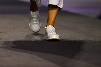 Micam 2025 new designers presenting the launches-stock-foto