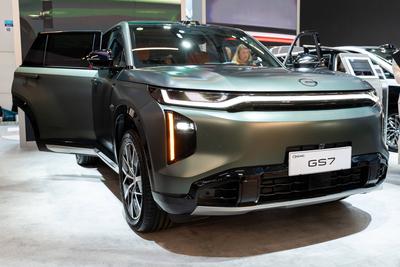 Munich, Bavaria, Germany - September 9, 2025: GAC is presenting a striking SUV at the IAA Mobility with the GS7. Clean l-stock-foto