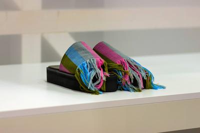 Micam 2025 new stylists' stands-stock-foto