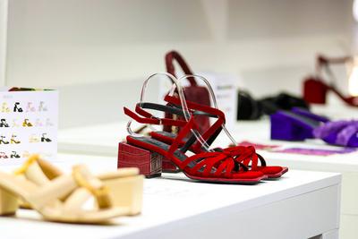 Micam 2025 new stylists' stands-stock-foto