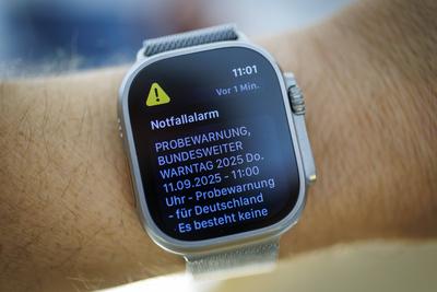 Bundesweiter Warntag-stock-foto