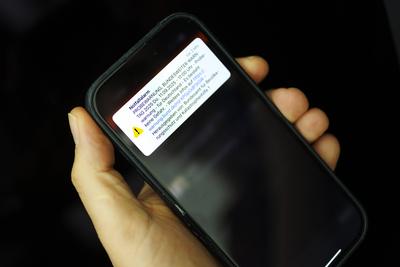 Bundesweiter Warntag-stock-foto