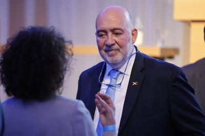 ; Deutsch-Israelische Gesellschaft, mit Ron Prosor, S?nke Neizel, Volker Beck, Botschafter Israel Deutschland und Israel-stock-foto