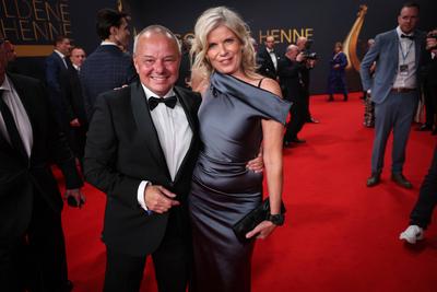 Goldene Henne 2025 Roter Teppich-stock-foto