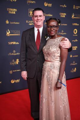 Goldene Henne 2025 Roter Teppich-stock-foto