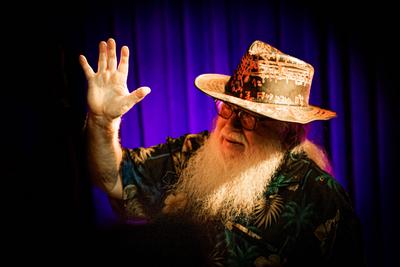 S?O PAULO, SP - 19.03.2022: SHOW HERMETO PASCOAL - Singer and composer Hermeto Pascoal, known as a magician in improvisa-stock-foto