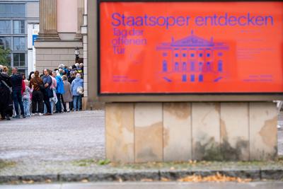 Tag der offenen T?r der Staatsoper Unter den Linden in Berlin-stock-foto