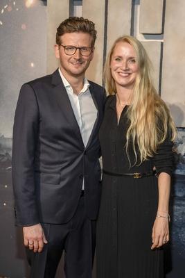 abb Dennis Gansel und und seine Frau Ann-Kristin zu Gast auf dem roten Teppich bei der Welt Premiere des Amazon Films Der Tiger im Kino in der Kulturbrauerei, Berlin am 15.09.2025 *** abb Dennis Gansel and his wife Ann Kristin as guests on the red carpet at the world premiere of the Amazon film The Tiger at the cinema in the Kulturbrauerei, Berlin on 15 09 2025-stock-foto