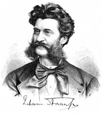 Johann Baptist Strauss, 1825-1899, Austro-German conductor and composer Johann Baptist Strauss, 1825-1899, Austro-German-stock-foto