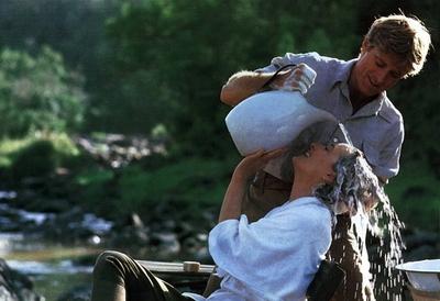 Jenseits von Afrika OUT OF AFRICA USA 1985 Regie Sidney Pollack MERYL STREEP + ROBERT REDFORD-stock-foto