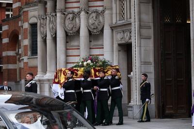 Funeral of The Duchess of Kent-stock-foto