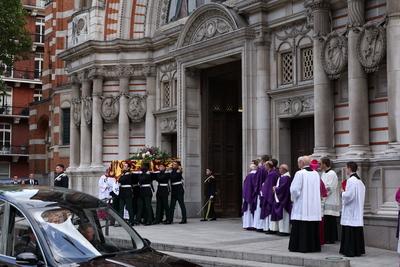 Funeral of The Duchess of Kent-stock-foto