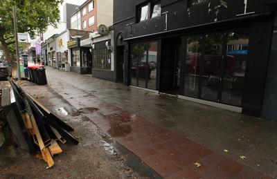 RECORD DATE NOT STATED Geschlossene Shisha-Bar Blossom in der L?becker Stra?e 127. Nachdem dort Ende August diesen Jahre-stock-foto