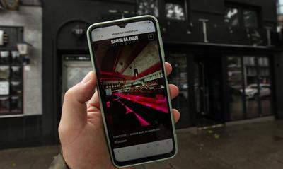 RECORD DATE NOT STATED Geschlossene Shisha-Bar Blossom (M.) in der L?becker Stra?e 127. Nachdem dort Ende August diesen-stock-foto