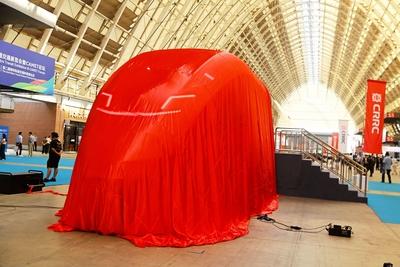 China First Chinese Standard Intelligent Urban Train Unveiled-stock-foto