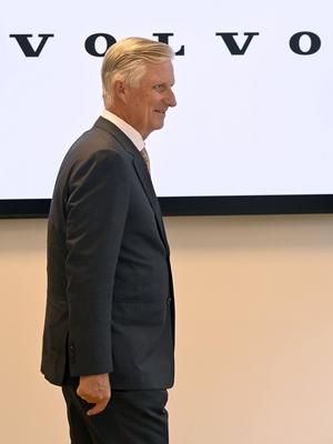 King Philippe visits the Volvo Trucks Center in Oostakker-stock-foto
