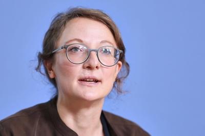 Berlin, Deutschland, 18.09.2025: Haus der BPK: Pressekonferenz: Haus?rztinnen- und Haus?rzteverband - 46. Haus?rztinnen--stock-foto