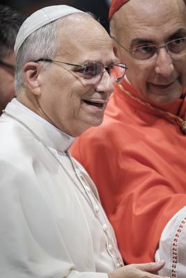 Rome, Pope Leo XIV opens the pastoral year of the Diocese of Rome.-stock-foto