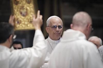 Rome, Pope Leo XIV opens the pastoral year of the Diocese of Rome.-stock-foto