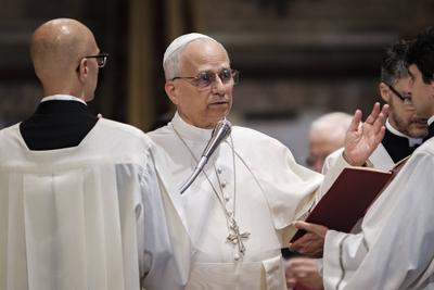 Rome, Pope Leo XIV opens the pastoral year of the Diocese of Rome.-stock-foto