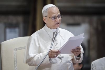 Rome, Pope Leo XIV opens the pastoral year of the Diocese of Rome.-stock-foto