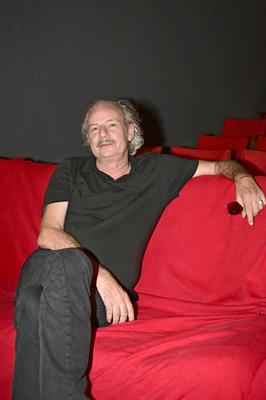 Leander Hau?mann auf Landkinotour im Bully im Camillo Kino. G?rlitz, 19.09.2025 *** Leander Hau?mann on a country cinema-stock-foto