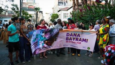 Afro-Turks celebrated the 17th International Calf Feast-stock-foto
