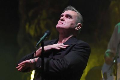 Morrissey performing at Troxy-stock-foto
