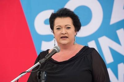 Politik Potsdam AfD Kundgebung AfD Kundgebung in Potsdam Ca 70 AfD Anhaenger kamen am Samstag den-stock-foto