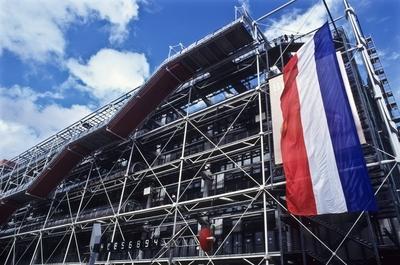 Paris, Centre national d art et de culture Georges Pompidou, Renzo Piano, Richard Rogers 1977 *** Paris, Centre nationa-stock-foto