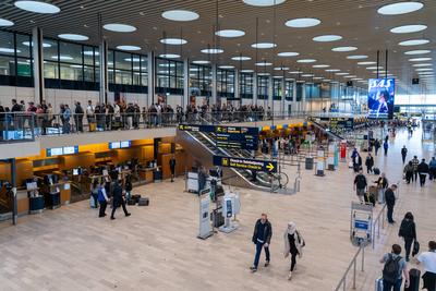 Internationaler Flughafen Kopenhagen Kastrup-stock-foto