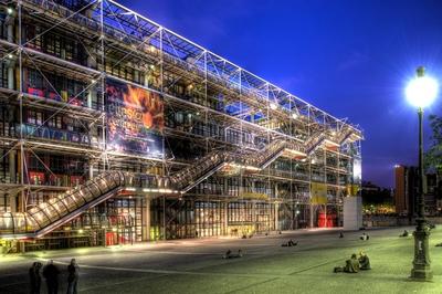 Paris, Centre national d art et de culture Georges Pompidou, Renzo Piano, Richard Rogers 1977 *** Paris, Centre nationa-stock-foto