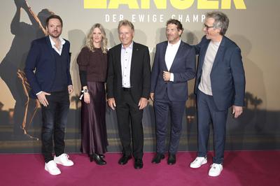Daniel Guhl, Dorothea Jacob, Bernhard Langer, Arnim Butzen, Sven Philipp-stock-foto