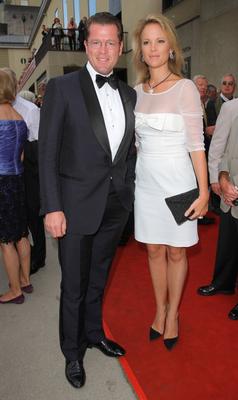 Salzburger Festspiele 13.08.2011 Karl-Theodor Maria Nikolaus Johann Jacob Philipp Franz Joseph Sylvester Buhl-Freiherr v-stock-foto