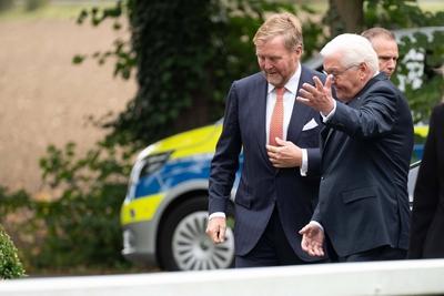Besuch von Koenig WILLEM-ALEXANDER-stock-foto