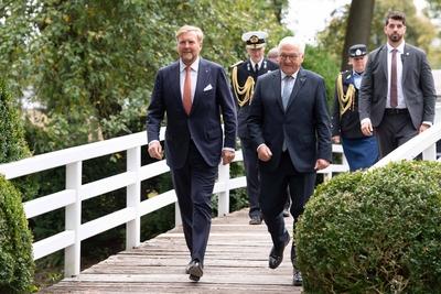 Besuch von Koenig WILLEM-ALEXANDER-stock-foto