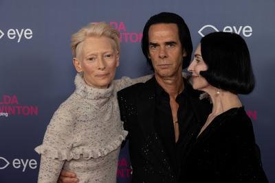 opening of the Tilda Swinton exhibition, Amsterdam, The Netherlands-stock-foto