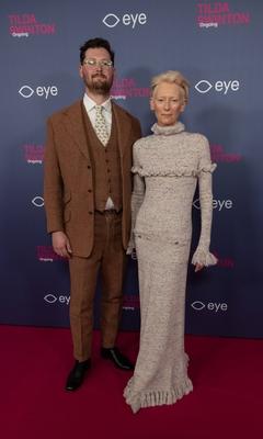 opening of the Tilda Swinton exhibition, Amsterdam, The Netherlands-stock-foto