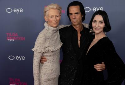 opening of the Tilda Swinton exhibition, Amsterdam, The Netherlands-stock-foto