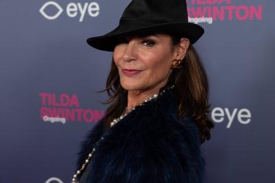 opening of the Tilda Swinton exhibition, Amsterdam, The Netherlands-stock-foto