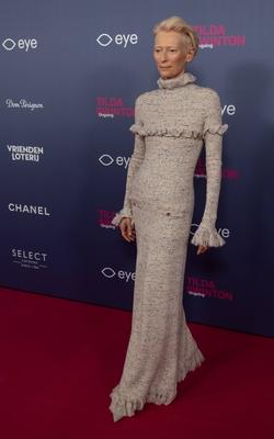 opening of the Tilda Swinton exhibition, Amsterdam, The Netherlands-stock-foto